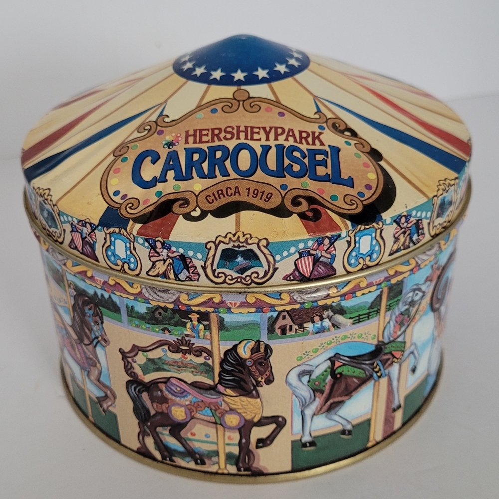 1996 Hersey Park Carrousel "Hometown Series" canister #13 Tin